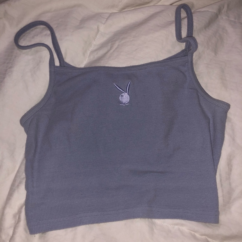 Playboy X PacSun blue tank